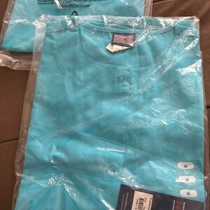 New Cherokee Scrub Jacket long sleeve side pockets snap front